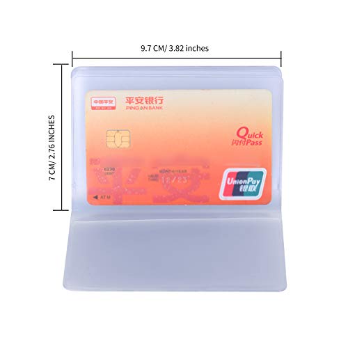 Senkary Set of 3 Plastic Wallet Insert Clear Credit Card Wallet Picture Photo Holder for Wallets - Image 2