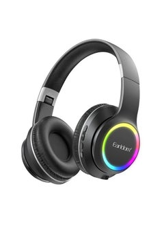 Wireless RGB Light Headset, Heavy Bass Wireless Earphone, Stereo Wireless Music Headset,TF Card Supported Headset for Smartphones Laptop PC and More