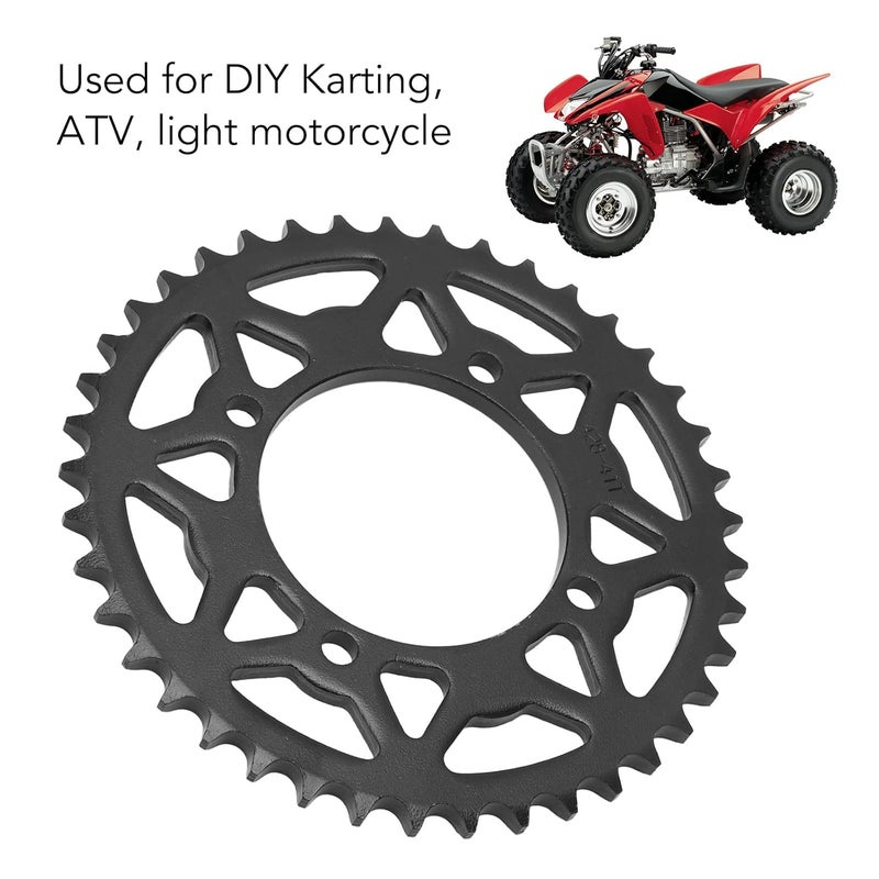 428 41T Rear Sprocket, 41 Tooth Steel Rear Sprocket for Go Kart ATV Light Motorcycle, 428 Pitch Replacement Sprocket with Easy Installation, Perfect Fit for DIY Projects and Vehicl - Image 5