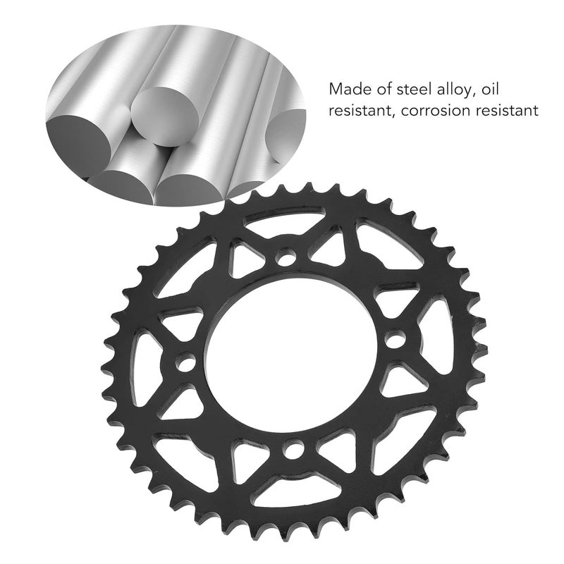 428 41T Rear Sprocket, 41 Tooth Steel Rear Sprocket for Go Kart ATV Light Motorcycle, 428 Pitch Replacement Sprocket with Easy Installation, Perfect Fit for DIY Projects and Vehicl - Image 2