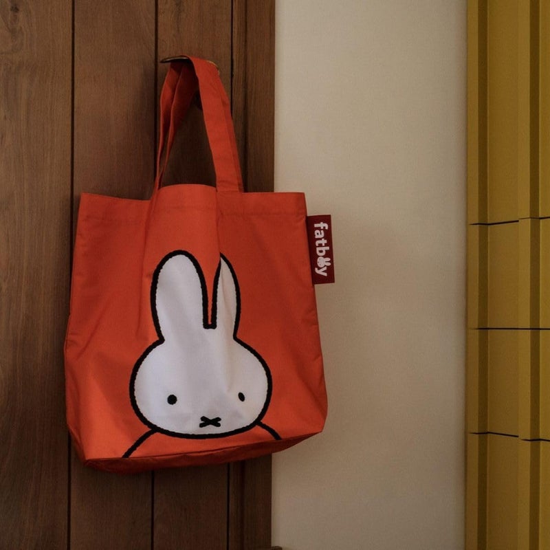 Fatboy Carry-All-Bag (61 cm x 55 cm) x Miffy | Sturdy & durable | Water and dirt-repellent | Inner pocket with press stud closure | Supersized | UV grade (0-8): 4 | 100% Polyester - Orange - Image 4