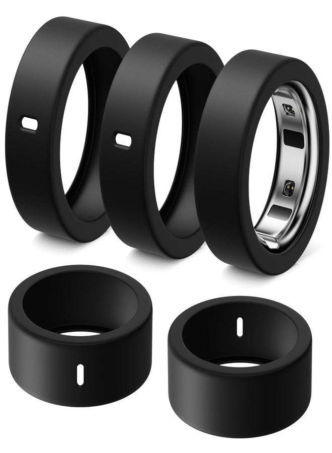 Hexasider 5 Pack Ring Cover Compatible with Oura Ring Gen 4/Oura Ring Gen 3 Horizon/Heritage, Silicone Anti-Scratch Case for Oura Ring Protector Accessories for Oura Size 5 - Image 1