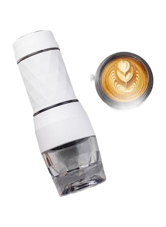 Zigo Portable Hand-Pressed Coffee Maker For Camping, Travel, Home Use, Elegant White - Image 3