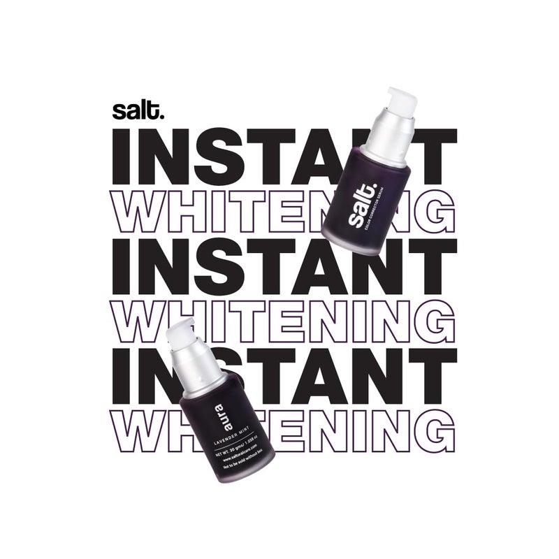 Salt. Oral Care Aura Colour Corrector Serum - Instant Teeth Whitening | Vegan & Fluoride-Free | Non-Invasive & Non-Abrasive | Neutralizes Yellow Tones | Natural Formula | 30ml - Image 2