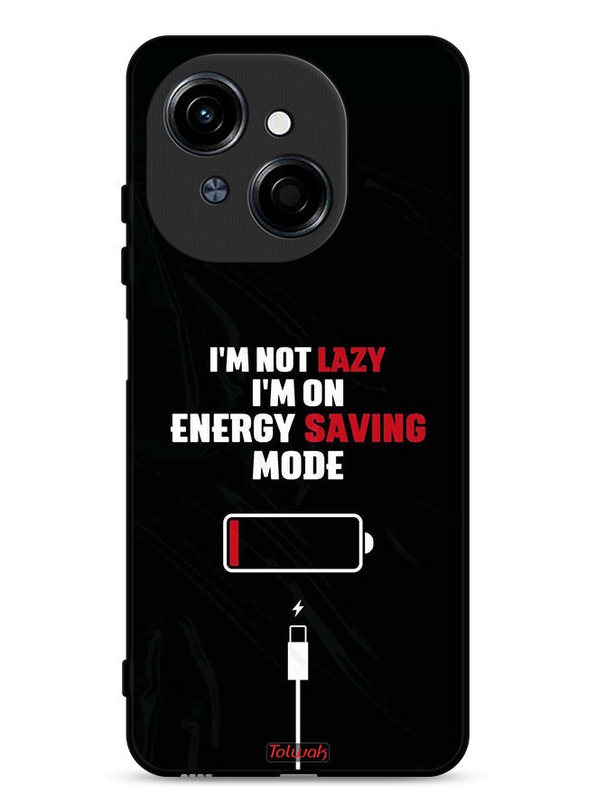Tolwak Tecno Spark Go 1S 4G Protective Case Cover I Am Not Lazy I Am On Energy Saving Mode - Image 1