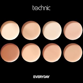 Technic Colour Fix Cream Foundation Contour Makeup Palette 8 Highly Pigmented Creamy Shades To Conceal Contour Shape Define Your Features The Matte Fomulation Blends Well with Colour Options for All Skin Tones For Long Lasting Professional Coverage Suitable For Beginners 8 x 35g - Image 5