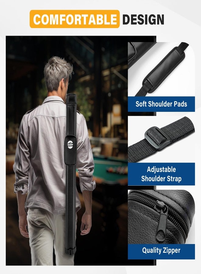 Trymaker Snooker Cue Case, 1×1 Hard Pool Cue Case Holds 1 Complete of 2-Piece Cue, Made of Faux Leather Snooker Accessories - Image 5
