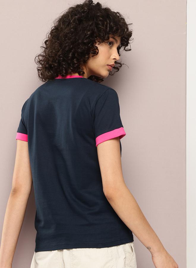 Dillinger Women Regular Fit Embroidery T-Shirt - Image 4