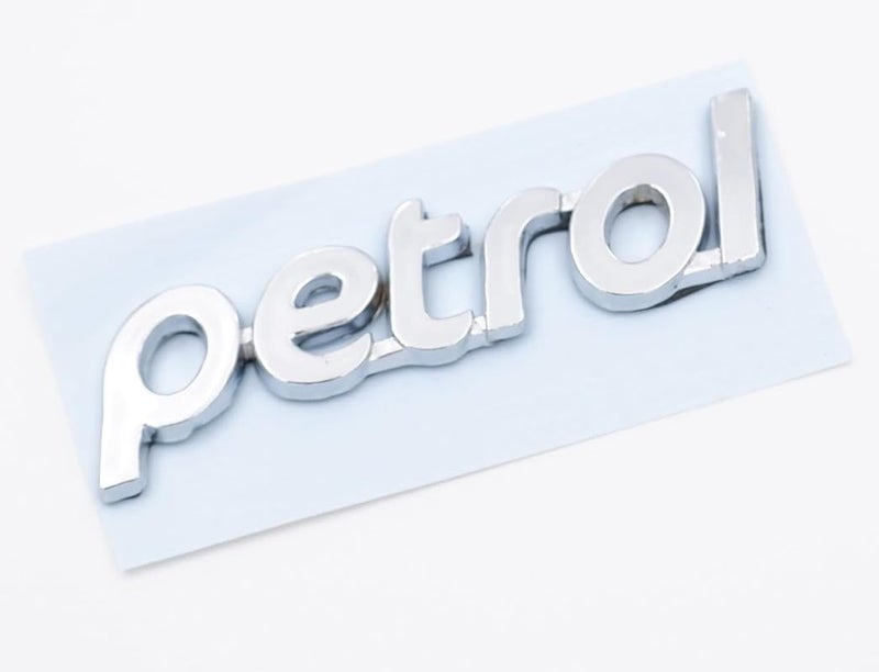 Autofetch Car 3D Emblem Sticker for Car Fuel Tank Petrol Side Logo Adhesive Tap (Full Chrome) (8cm x 2cm) Compatible with Renault Triber - Image 2