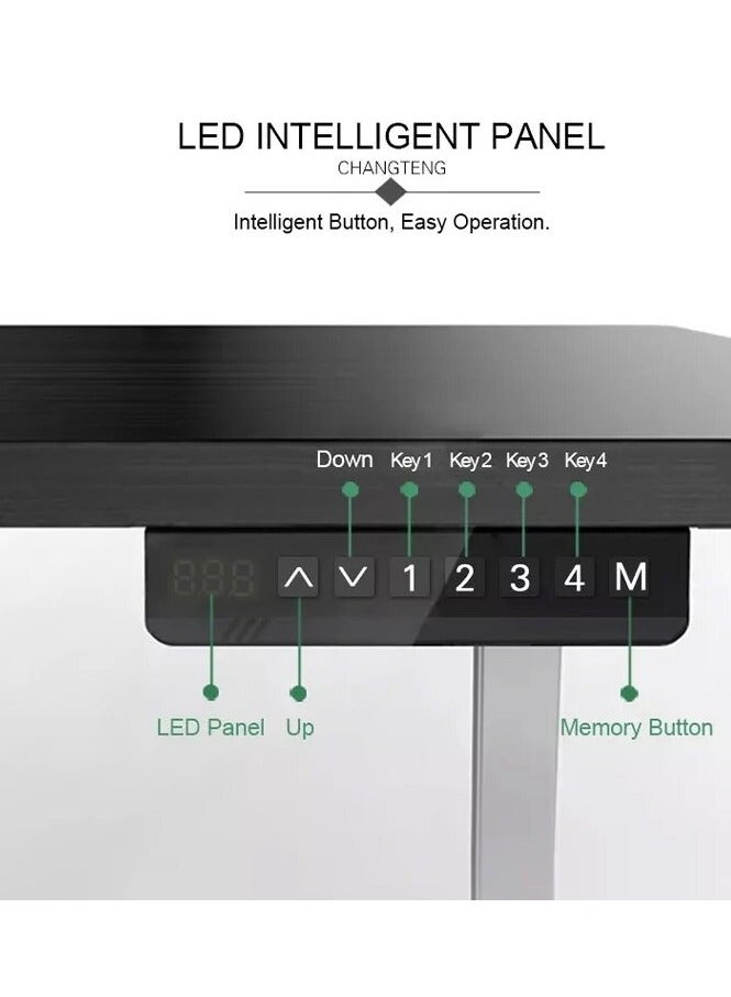 Generic Carbon‑Fiber Gaming Desk | 140 × 60 cm | Cable‑Management Tray & Headset Hook  - Image 5