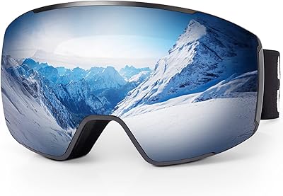 EXP VISION Ski Goggles Anti Fog Magnetic Snow Goggles, OTG Toric Snowboard Goggles for Men Women UV Protection, - Image 1