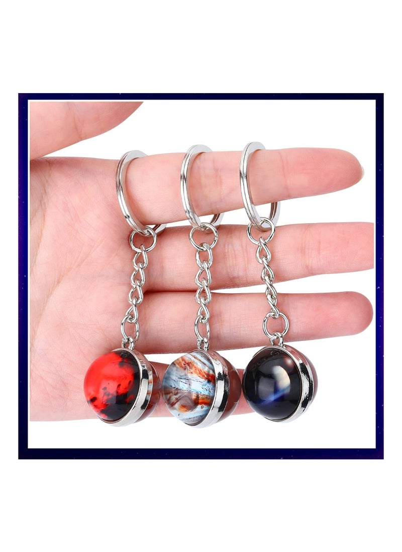 XiuWoo - MAKINGTEC Solar System Keychains, 8Pack Luminous Planets Keychain, Mini Planet Gift Galaxy Keychain Art Picture of Eight for Birthday Gifts Space Enthusiasts - Image 1