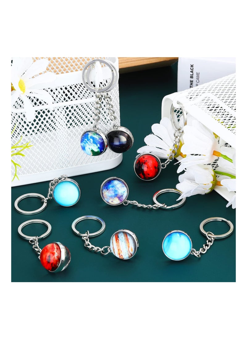 XiuWoo - MAKINGTEC Solar System Keychains, 8Pack Luminous Planets Keychain, Mini Planet Gift Galaxy Keychain Art Picture of Eight for Birthday Gifts Space Enthusiasts - Image 1