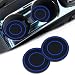 Couslcd 2 Pack Car Coasters for Cup Holder 275 Inch Universal Auto Waterproof Coasters Silicon Insulation Cup MatsNoSlip Anti Dust Insert Coaster for Woman Man Suit for Vehicle Interior 2 Blue - Image 2