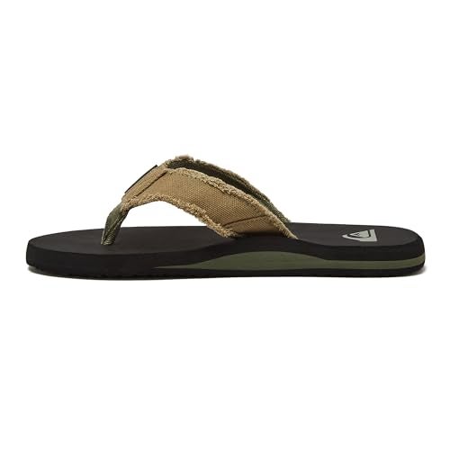 Quiksilver mens Monkey Abyss Sandal, Green/Black/Brown, 12 US - Image 3
