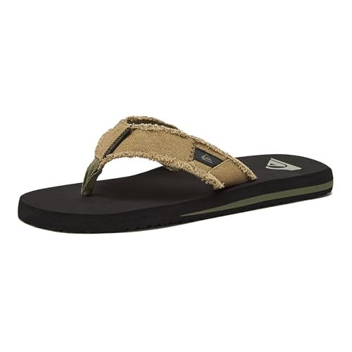 Quiksilver mens Monkey Abyss Sandal, Green/Black/Brown, 12 US - Image 1