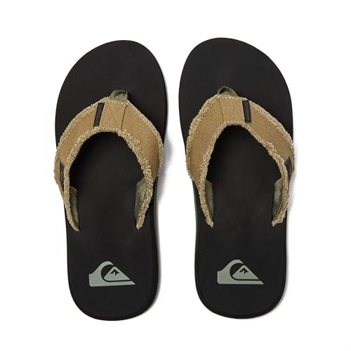 Quiksilver mens Monkey Abyss Sandal, Green/Black/Brown, 12 US - Image 4