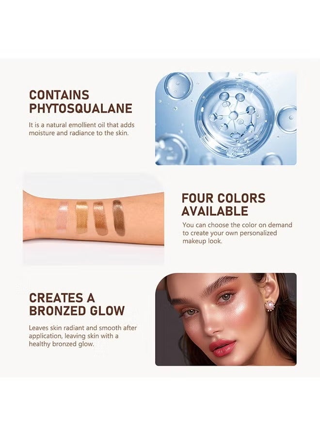 lakerain Glow Bronzing Drops,Super Glow Face Bronzing Drops, Liquid Bronzing Drops for Face & Skin, Natural Sun Kissed Bronzing Drops, Natural Glow Foundation Enhancer #04 Rich Bronze Glow - Image 5