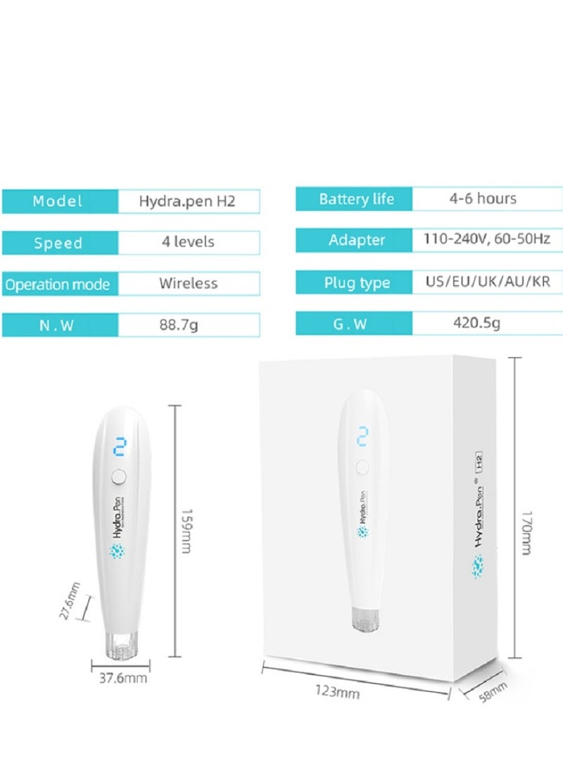 hydra Derma Pen H2 Microneedling Pen Automatic Serum Applicator Derma Pen Amazing Skin Care Tool for Home Personal Use - Image 5