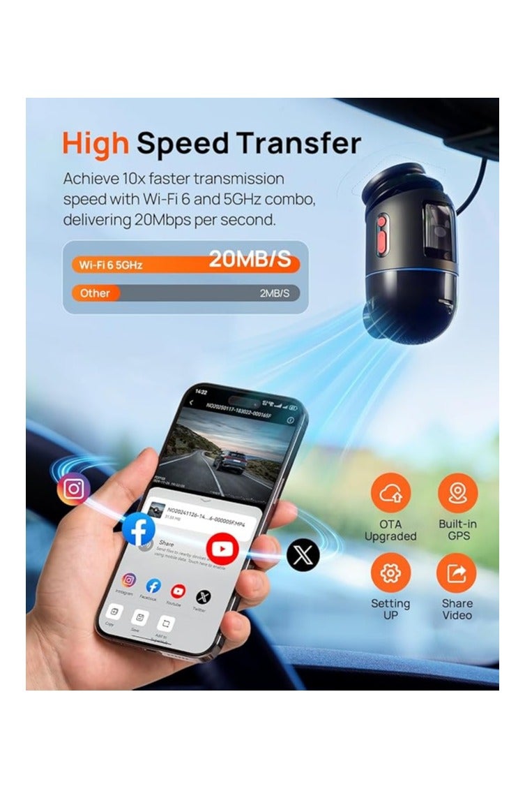 FIPKA 70mai Dash Cam X800 128GB Black  - Image 5