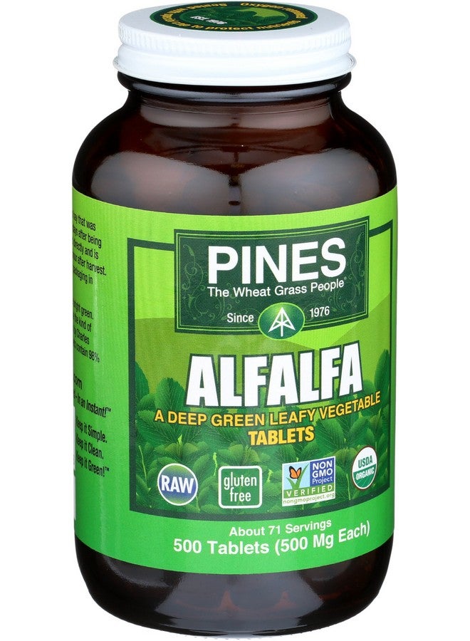 PINES Organic Alfalfa, 500 Count Tablets - Image 2