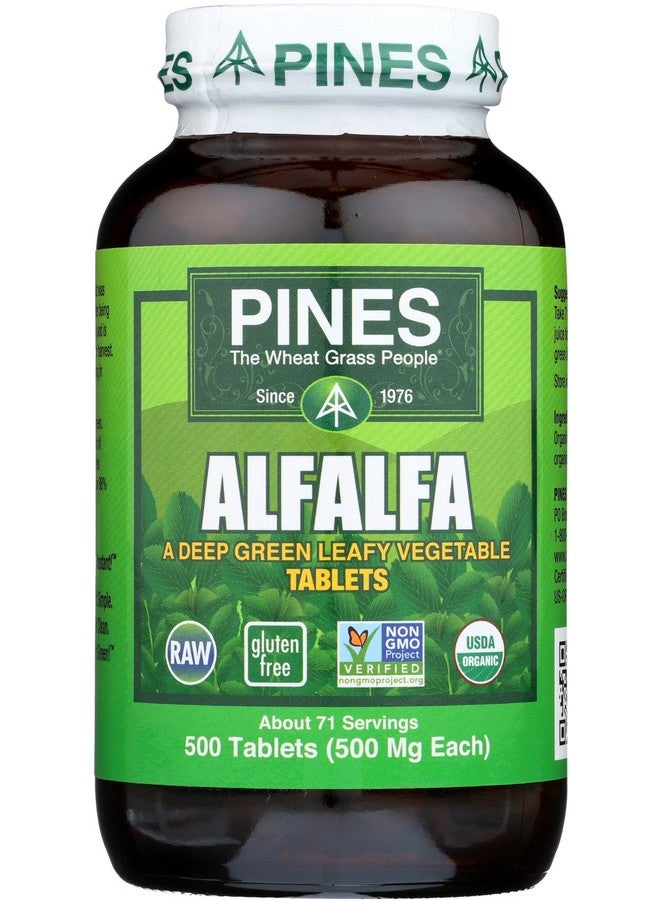 PINES Organic Alfalfa, 500 Count Tablets - Image 1