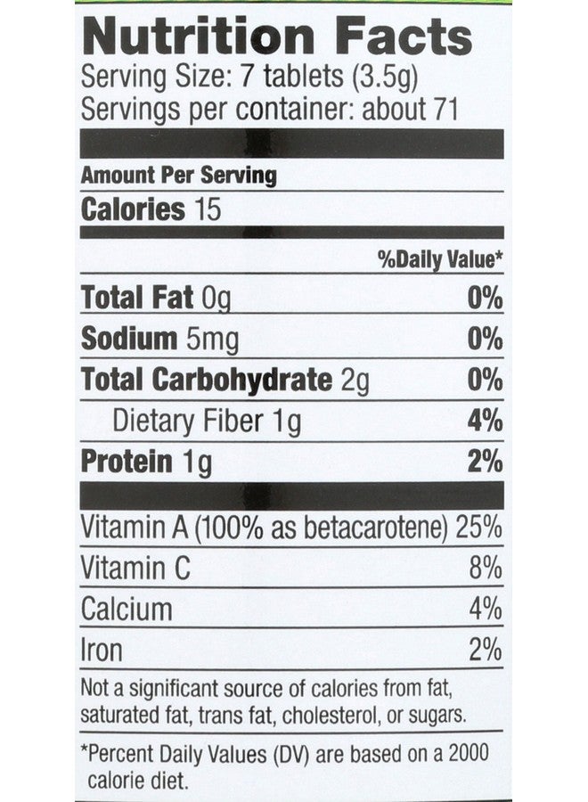 PINES Organic Alfalfa, 500 Count Tablets - Image 3