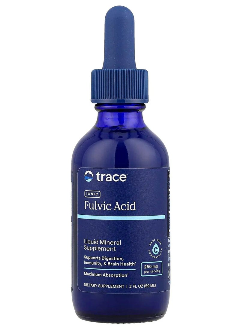 Trace Minerals Trace Ionic Fulvic Acid Liquid Mineral Supplement, 250mg Per Serving, 59ml - Image 3