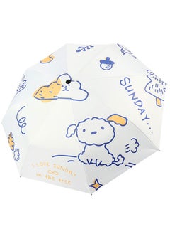 Folding Umbrella, Windproof Travel Umbrella Lightweight Compact Folding Collapsible Small Light, Strong, Mini, Portable Umbrella Kids Umbrella for Boys Girls