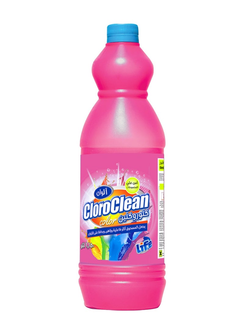 CLOROCLEAN CloroClean, Liquid Chlorine for Colored Clothes 1.150 LT, Red 