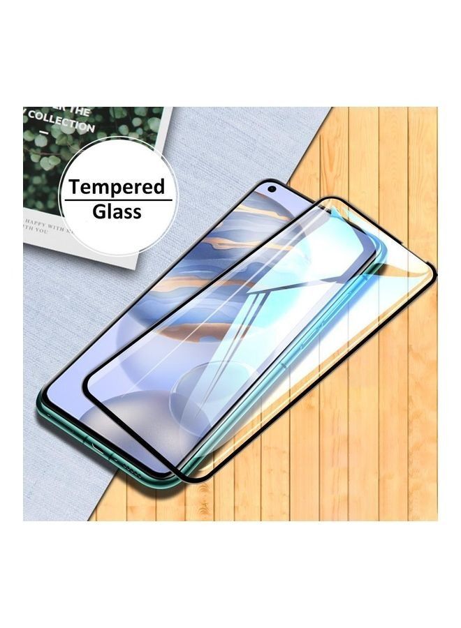 9D Full Glue Tempered Glass Screen Protector For Huawei Nova 7 Black/Clear - Image 3