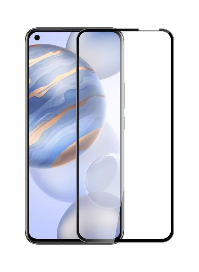 9D Full Glue Tempered Glass Screen Protector For Huawei Nova 7 Black/Clear - Image 1