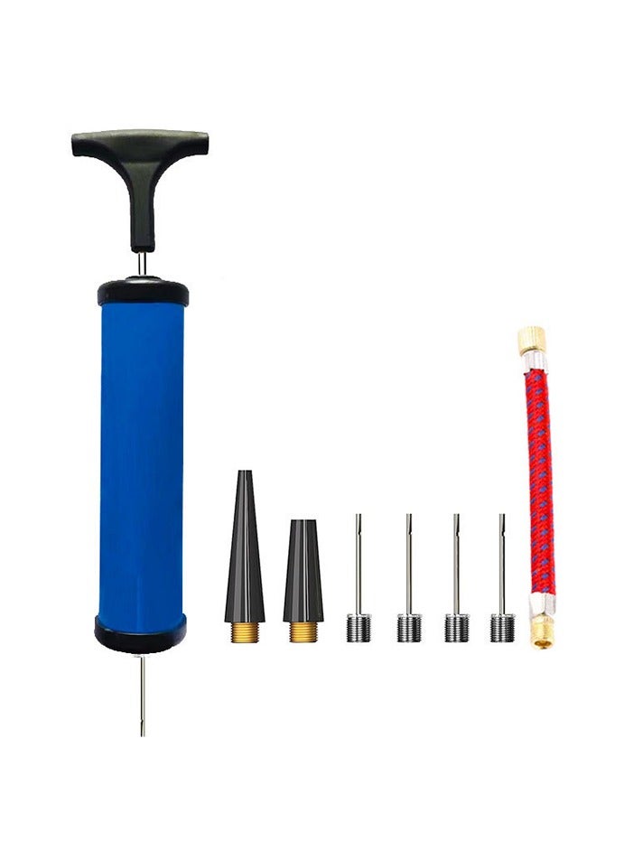 GNAFOTU Portable Ball Pump,Air Pump Inflator Kit with Needle,Nozzle, Extension Hose Hand Pumps for Soccer Basketball Football Volleyball Water Polo Rugby Exercise Sports Ball Balloon Swim Inflatables - Image 1