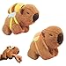 TUSAUW 2 Pcs Animal Slap Bracelets Capybara Plush Toy Stuffed Animal Capybara Huggers Slap Bracelets 9 Cute Bracelet Huggers Toy Wrist for Kids Birthday Party Favor Supply Gifts - Image 2