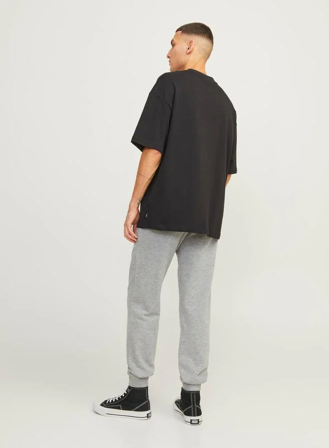 JACK & JONES Solid Jogger Pants With Bottom Rib
