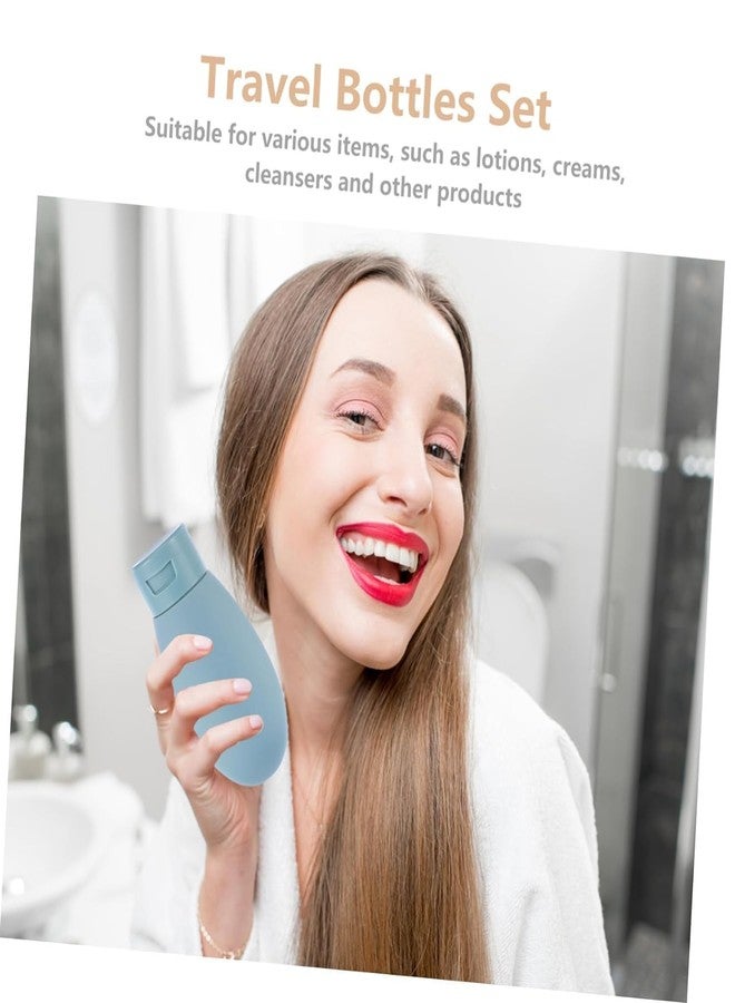 آني مجموعة زجاجات سفر فارغة من السيليكون من آني، 3 قطع - 60 مل، زجاجات سفر مانعة للتسرب لمستحضرات التجميل، إكسسوارات سفر محمولة للشامبو ومستحضرات التجميل واللوشن والبلسم. - Image 4