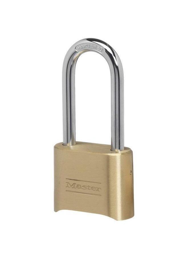Master Lock Master Lock 175LH 2' Wide Set Your Own Combination Padlock, with 2-1/4 in. Shackle, Brass Finish  - Image 1
