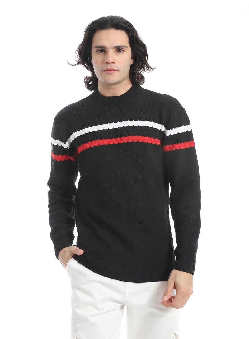 سيزار بلوفر صوف رجالي شتوي مزود بتصميمات متعددة - Image 2