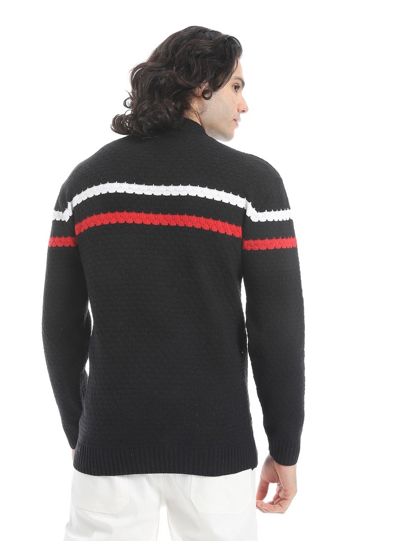 سيزار بلوفر صوف رجالي شتوي مزود بتصميمات متعددة - Image 4