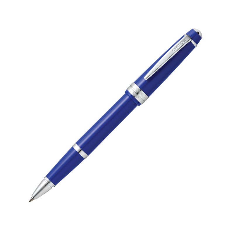 Cross Bailey Light Refillable Rollerball Pen Presented in a Everyday Gift Box - Medium Point, Black Ink, Polished Blue - Image 4