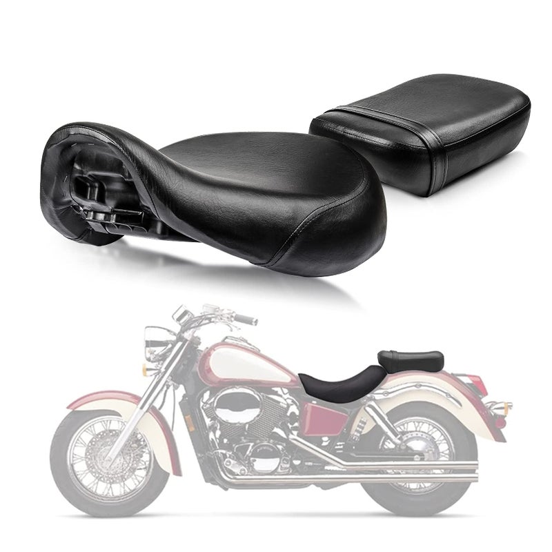 PSLER Front Rider Driver Rear Passenger Seat Pillion Cushion for Shadow ACE VT750 19982003