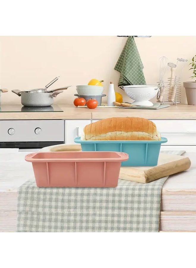 Grey Rectangular Silicone Baking Mold Non Stick Oven Dishwasher Safe - Image 4