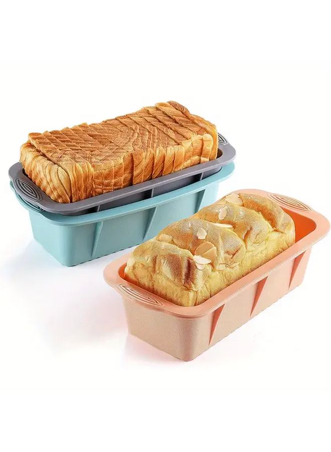 Grey Rectangular Silicone Baking Mold Non Stick Oven Dishwasher Safe - Image 1