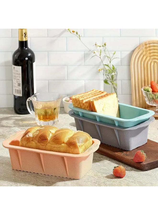 Grey Rectangular Silicone Baking Mold Non Stick Oven Dishwasher Safe - Image 2