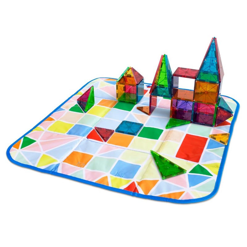 MAGNA-TILES صندوق تخزين MAGNA-TILES وسادة اللعب التفاعلية، العلامة التجارية الأصلية للبناء المغناطيسي - Image 5