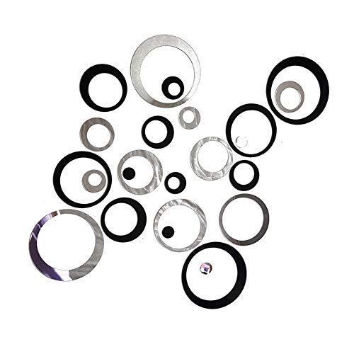 AQRICHFOX 24 Pieces Removable Acrylic Mirrors Wall Decal Sticker for Living Room Bedroom Home Decor DIY Circle Wall Decoration Black and Silver - Image 5