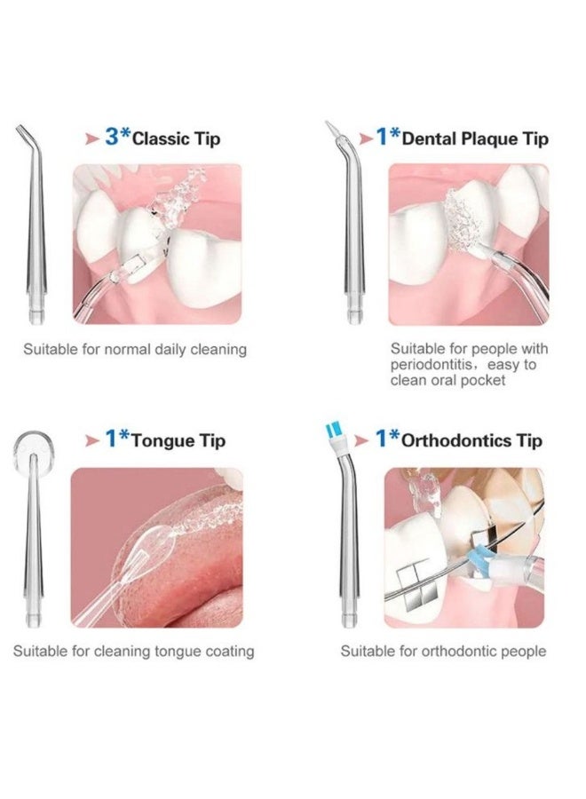 NIBEMINENT Water Flossers For Teeth USB Rechargeable Water Teeth Cleaner Picks  With 4 Nozzles - Image 2