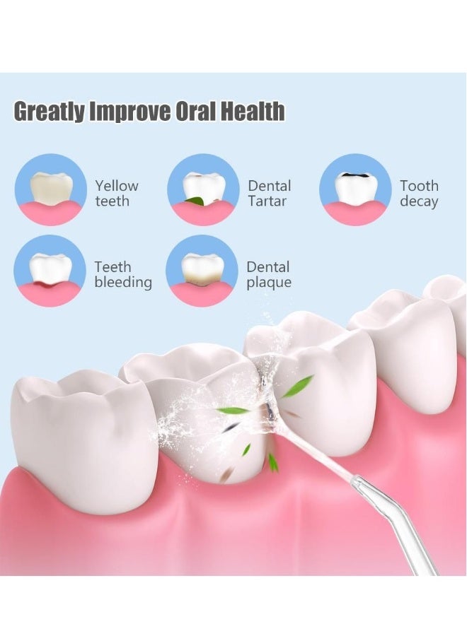 NIBEMINENT Water Flossers For Teeth USB Rechargeable Water Teeth Cleaner Picks  With 4 Nozzles - Image 5