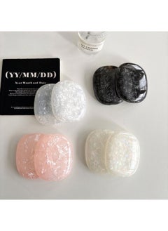 Korean Style Solid Color Shell Pattern Airpods Max Protective Cover For AppleHeadset Ear Cap Ear Mover Earphone Case-Color:Pink Shell Pattern-Model:A Pair Of Airpods Max Earphone Covers