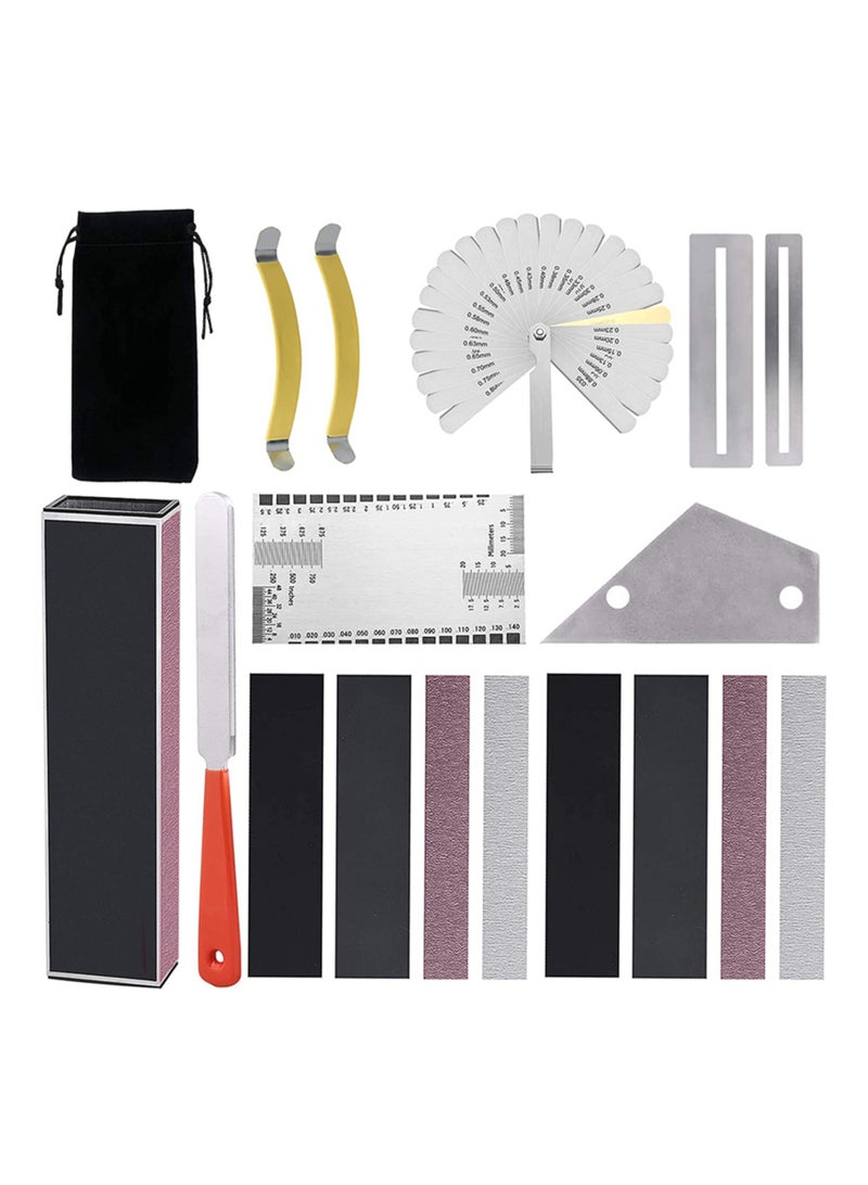 18 PCS Guitar Leveling Bar Repair Kit Leveling Bar Polished Kits for Acoustic Guitar Electric Guitar Bass Guitar Accessories Maintenance Tools  - Image 2